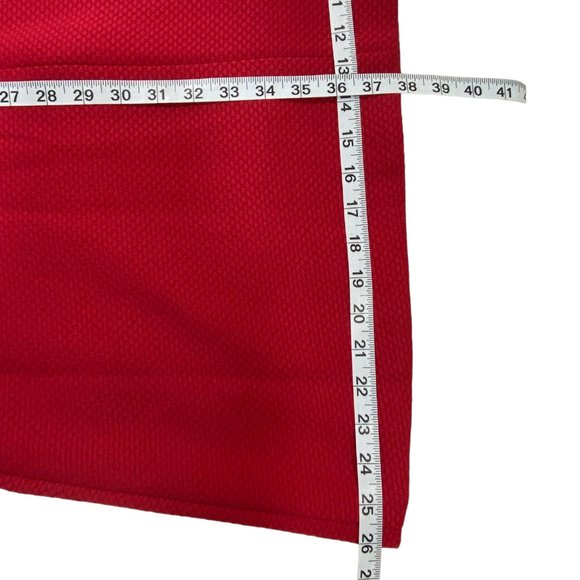 Draper James Sheath Dress | 10 | Red | Short Sleeve | Midi - Picture 12 of 12